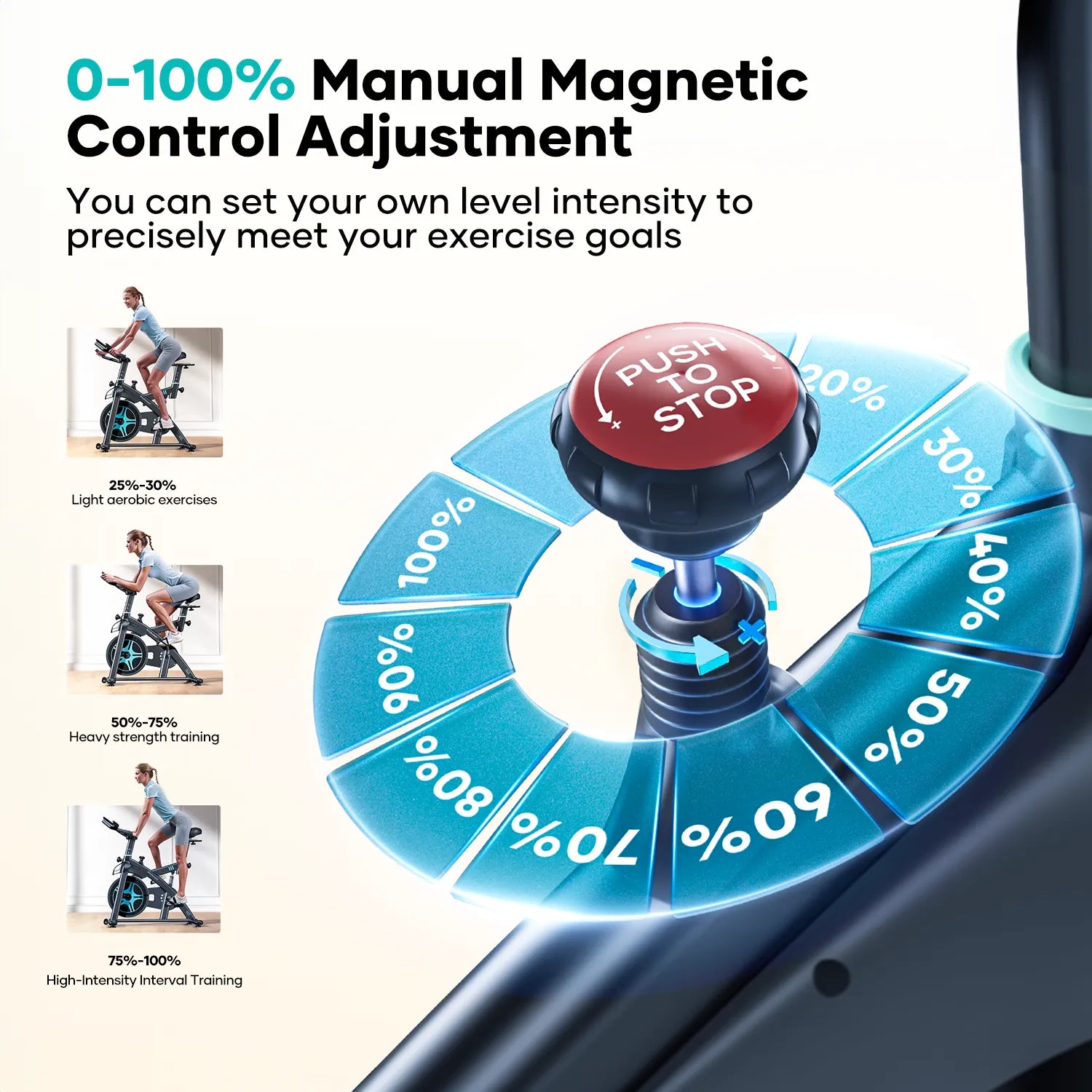 Toputure TEB2 Exercise Bike With Heart Rate Monitor