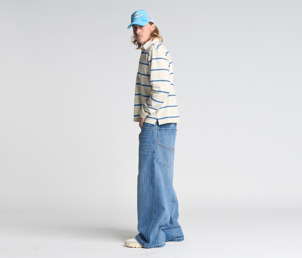 Planet K Jeans 26 Inch Bottom Leg Opening 90s Medium Wash Hidden Stash Pocket