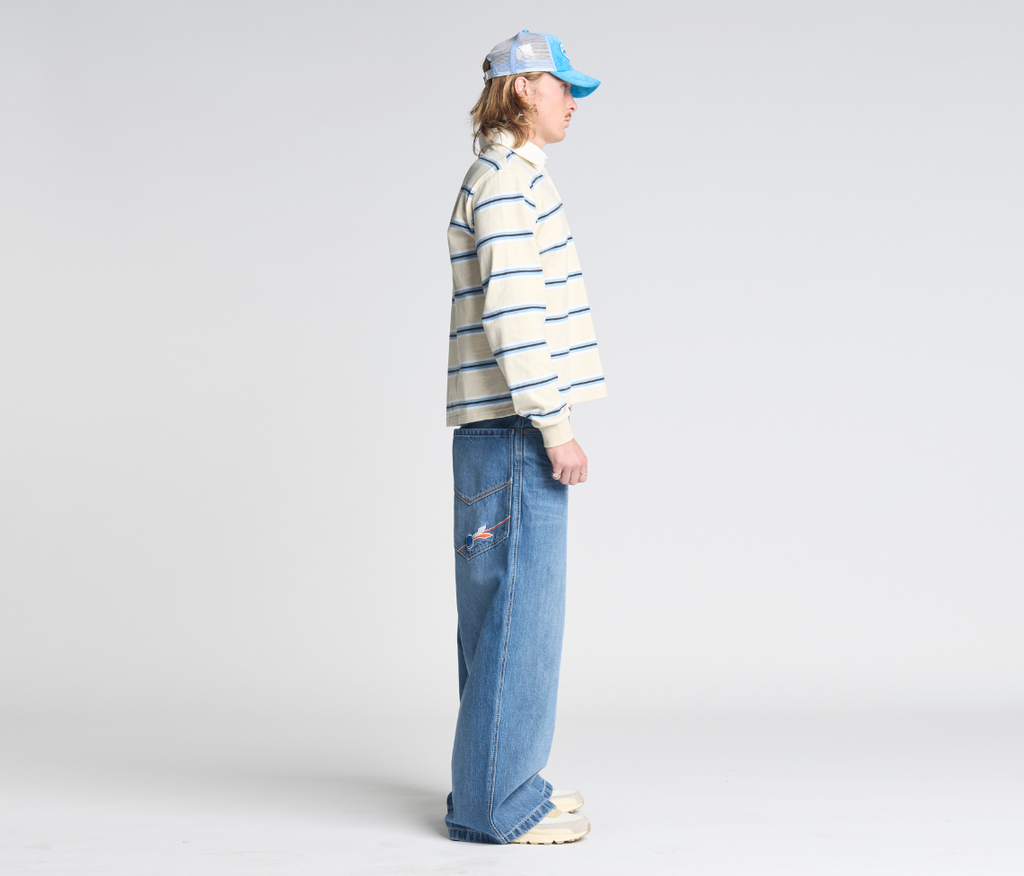 Planet K Jeans 26 Inch Bottom Leg Opening 90s Medium Wash Hidden Stash Pocket