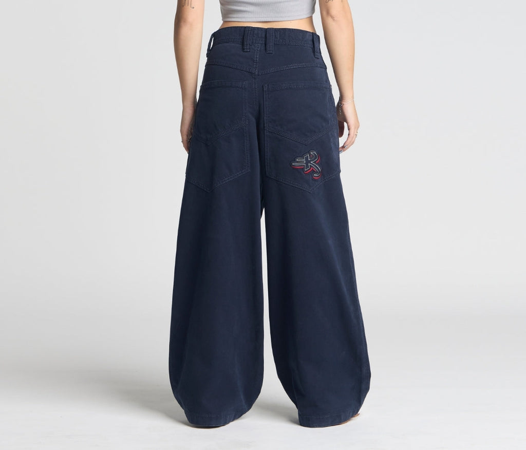 Astro K 26 Inch Navy Twill Pants With Hidden Stash Pocket And 26 Inch Bottom Leg Opening