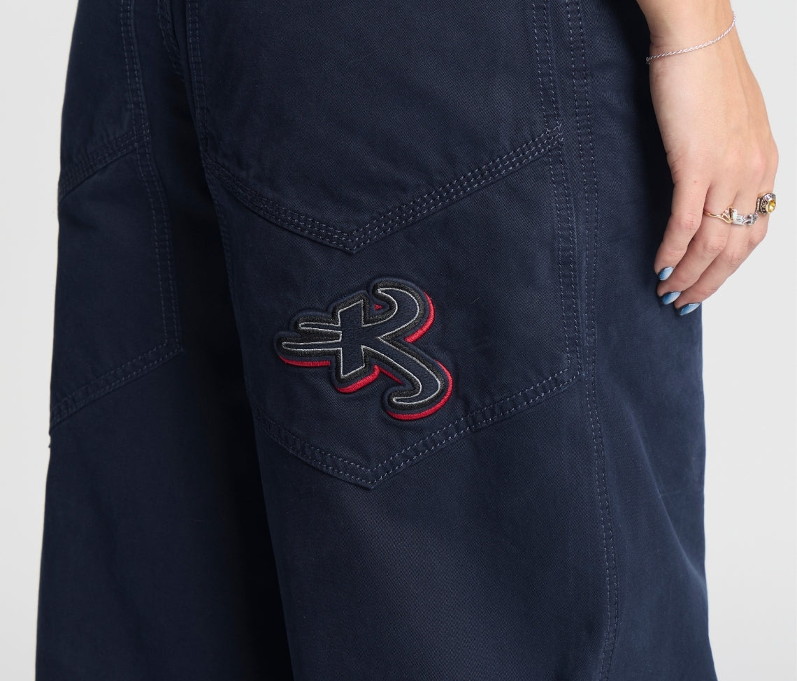 Astro K 26 Inch Navy Twill Pants With Hidden Stash Pocket And 26 Inch Bottom Leg Opening
