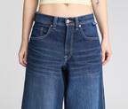 Women Planet K Jeans 26 Inch Azul Dark Wash With Hidden Stash Pocket And 26 Inch Bottom Leg Opening