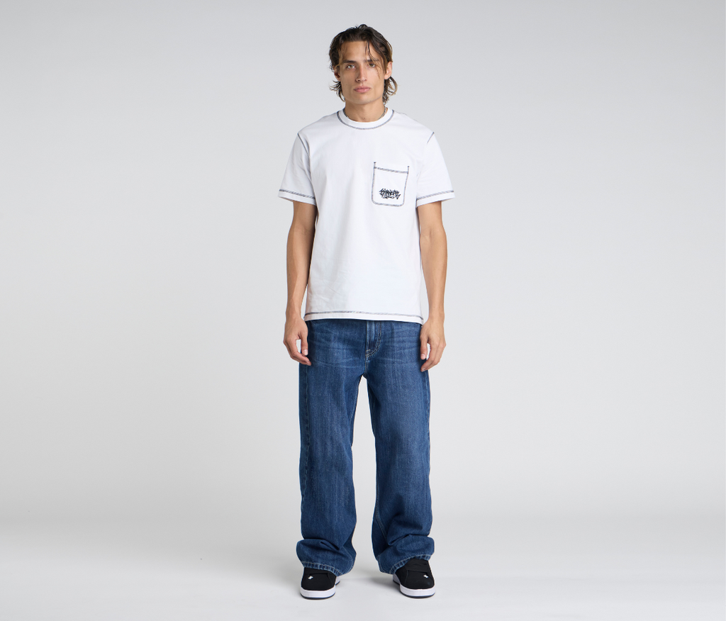 Epik Chill 23 Inch Azul Dark Wash Denim Jeans With Bottom Leg Opening For Comfortable Everyday Wear