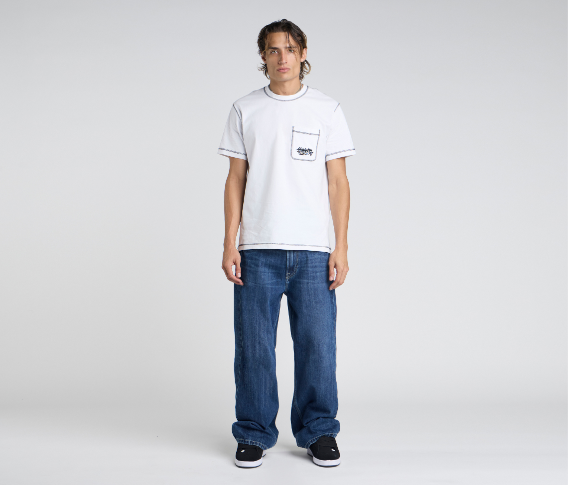 Epik Chill 23 Inch Azul Dark Wash Denim Jeans With Bottom Leg Opening For Comfortable Everyday Wear