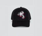 Astro K Denim Trucker Cap Black One Size Adjustable Unisex Hat For All Day Comfort