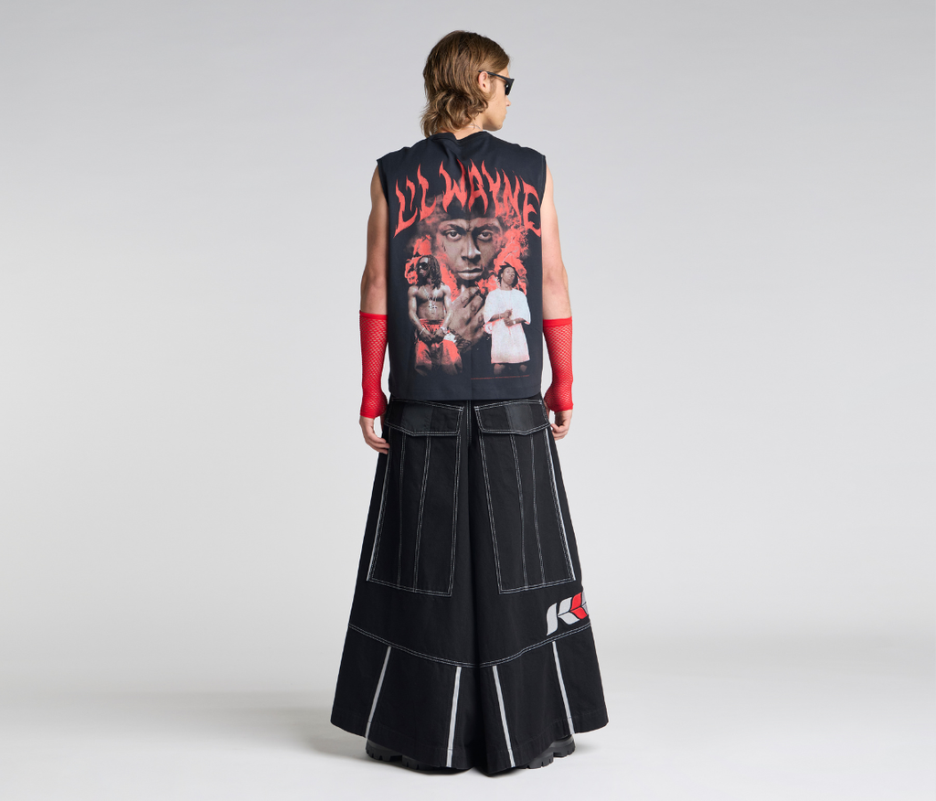 69ERS 69 Inch Super Black Rinse Denim Jeans With Bottom Leg Opening And Long Inseam