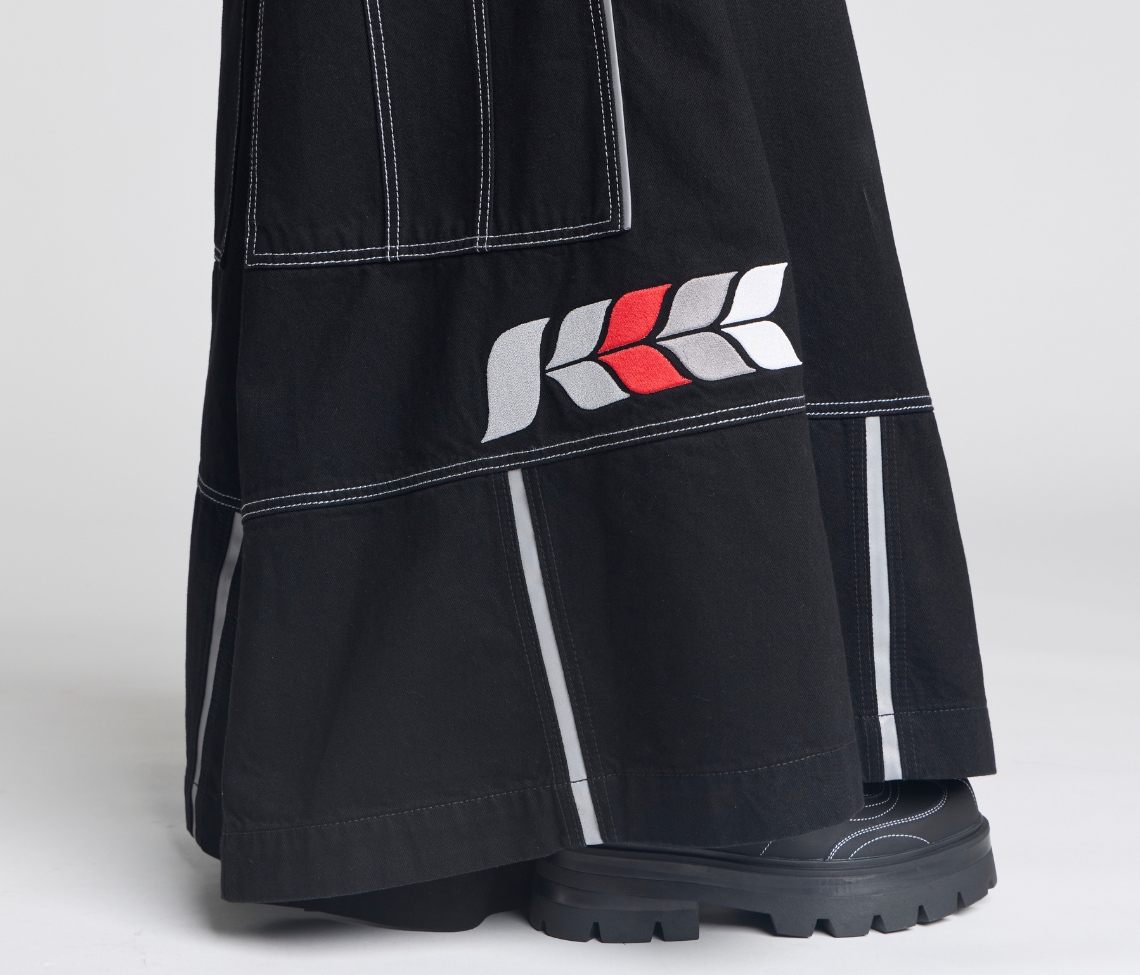 69ERS 69 Inch Super Black Rinse Denim Jeans With Bottom Leg Opening And Long Inseam