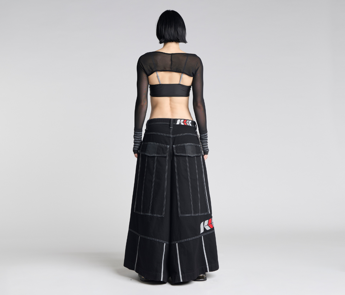 W 69ERS 69 Inch Super Black Rinse Denim Jeans With Bottom Leg Opening And Durable Comfort Fit