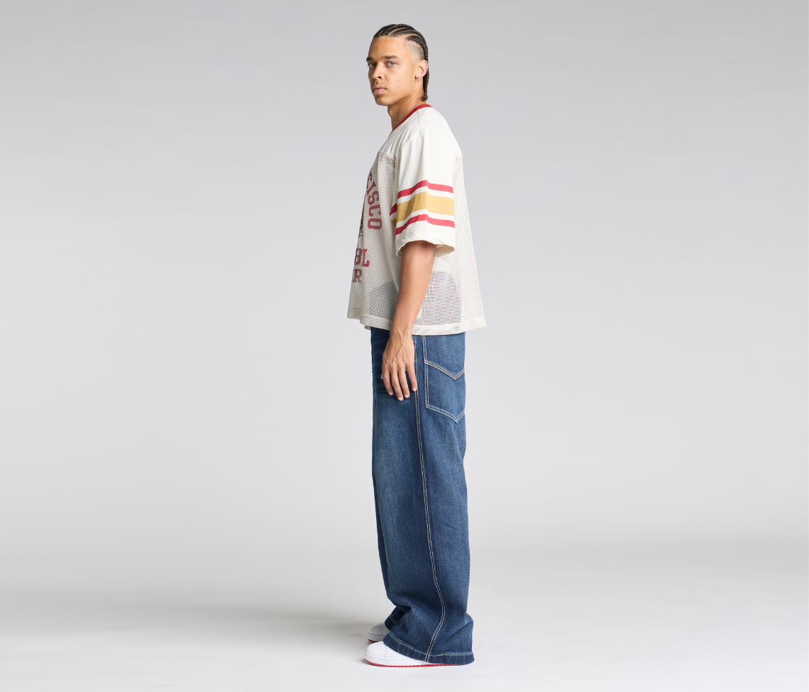 Planet K Jeans Azul Dark Wash 26 Inch Bottom Leg Opening With Hidden Stash Pocket