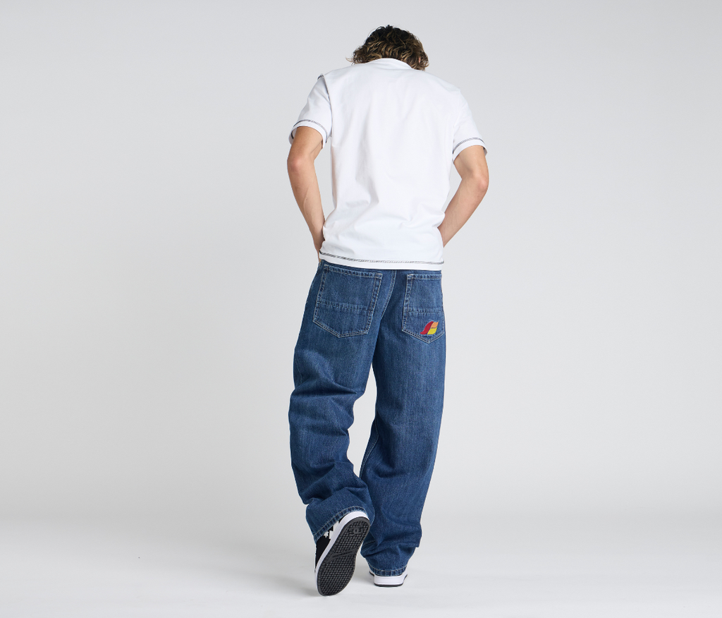 Epik Chill 23 Inch Azul Dark Wash Denim Jeans With Bottom Leg Opening For Comfortable Everyday Wear