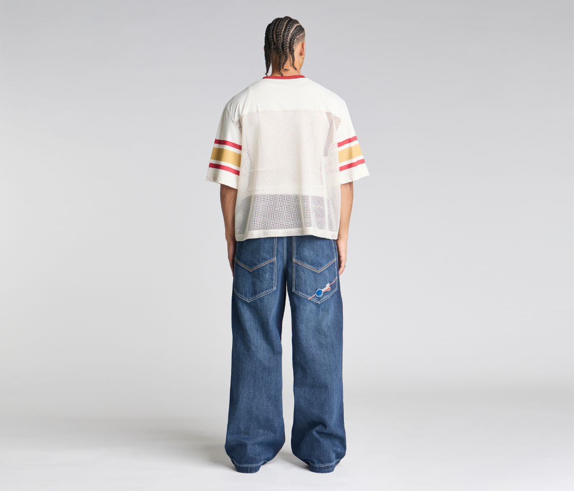 Planet K Jeans Azul Dark Wash 26 Inch Bottom Leg Opening With Hidden Stash Pocket