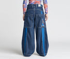 W Krazy Klown 28 Inch Azul Dark Wash Jeans With Bottom Leg Opening For Comfort All Day