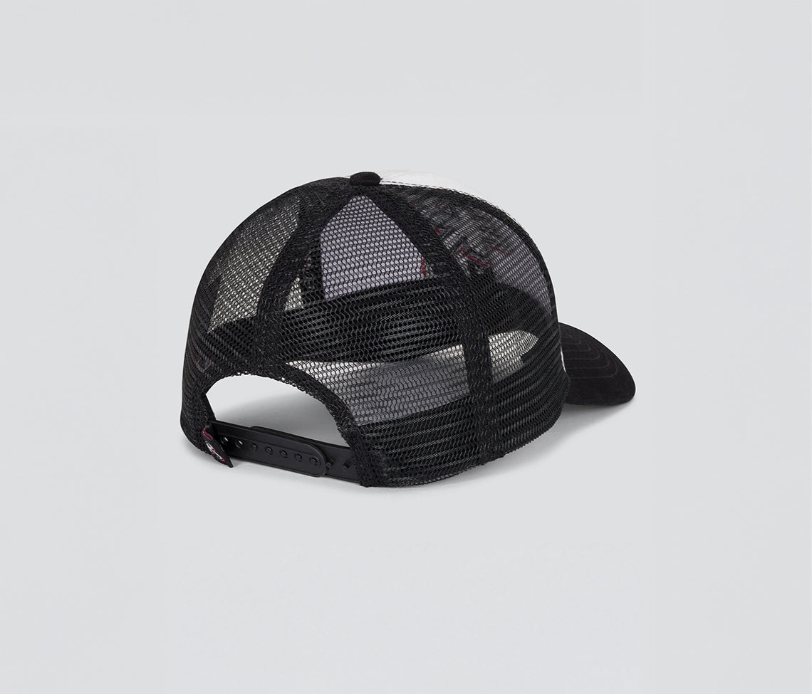 Astro K Denim Trucker Cap White One Size Adjustable Everyday Casual Cap For Men Women