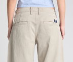 W Old Skool Khaki Chino Pants With Hidden Stash Pocket And Coin Pocket 24 Inch Bottom Leg Opening