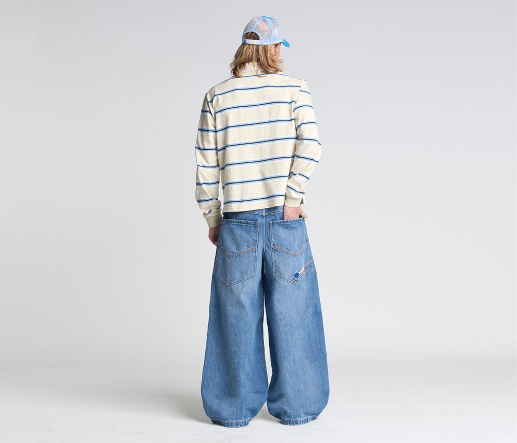 Planet K Jeans 26 Inch Bottom Leg Opening 90s Medium Wash Hidden Stash Pocket