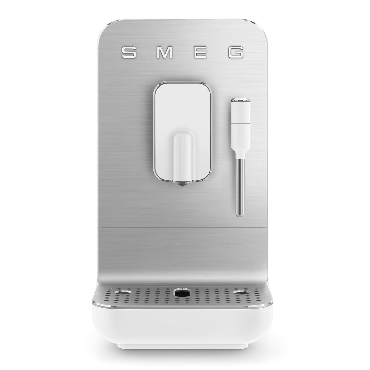 SMEG BCC12 Fully Automatic Espresso Machine with Steam Wand - White