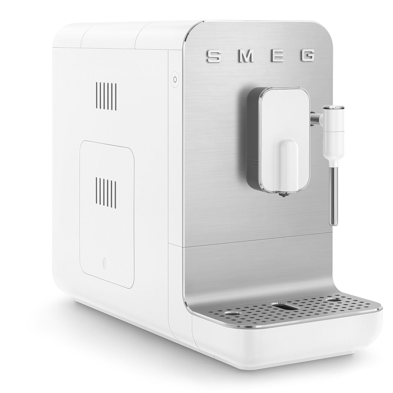 SMEG BCC12 Fully Automatic Espresso Machine with Steam Wand - White
