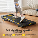 Toputure TP3 Portable Walking Pad 9% Incline 2.5HP Quiet Under 45dB LED Touch Display Remote App