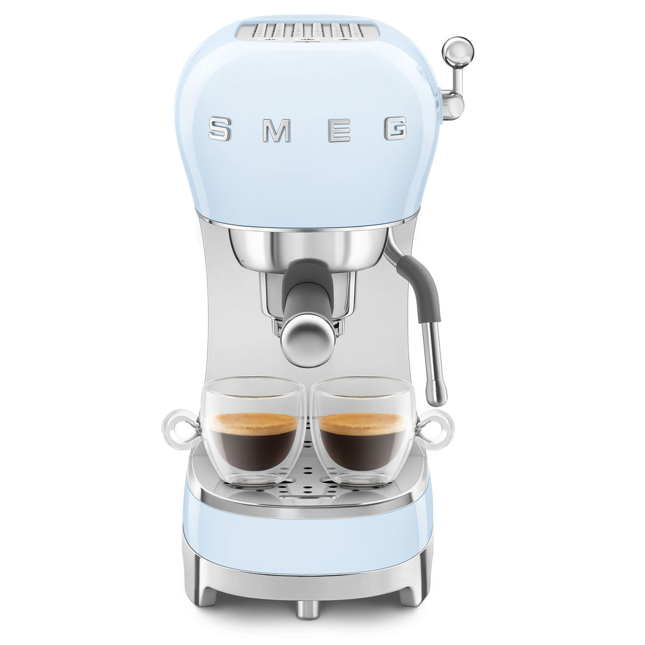 SMEG ECF02 Espresso Maker - Pastel Blue
