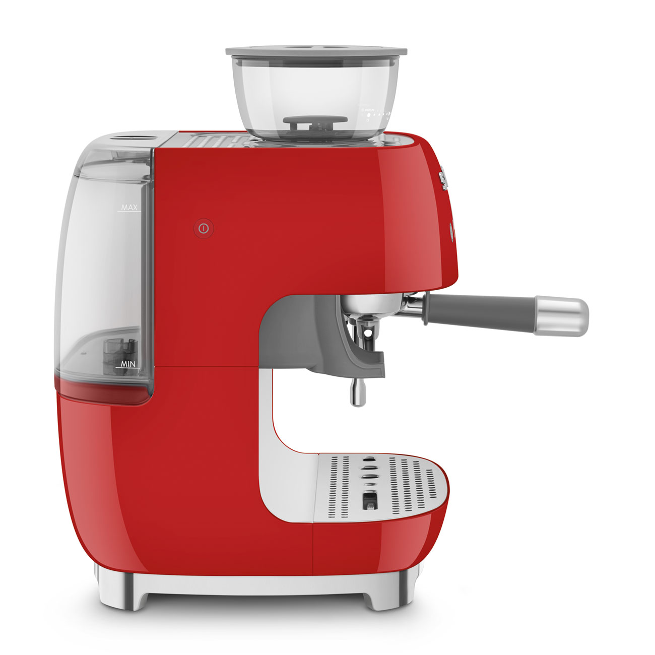 SMEG EGF03 Espresso Coffee Machine with Built-In Grinder - Red