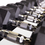 5-100 Lb Hex Dumbbell Set with 2 Stands