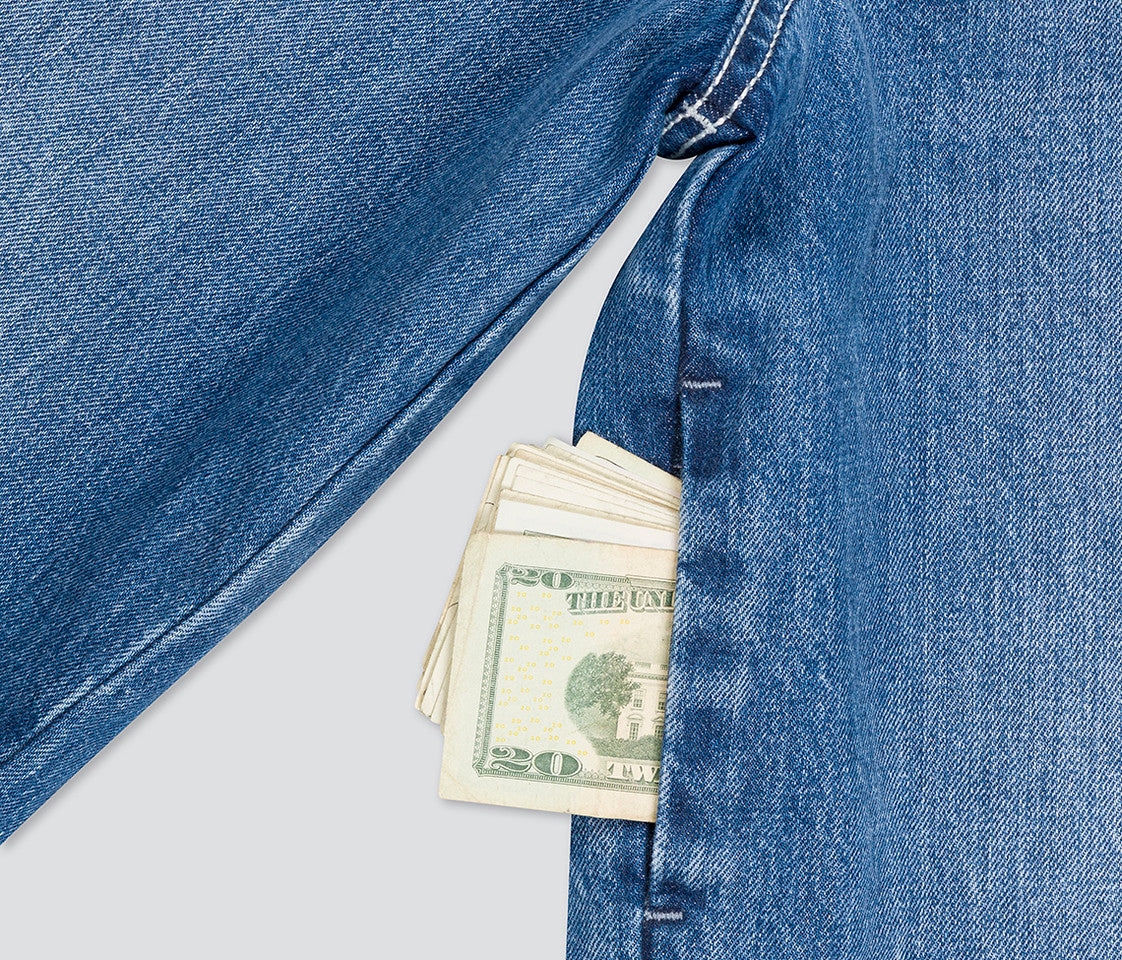 W Planet K 26 Inch Jeans 90s Medium Wash Hidden Stash Pocket Bottom Leg Opening