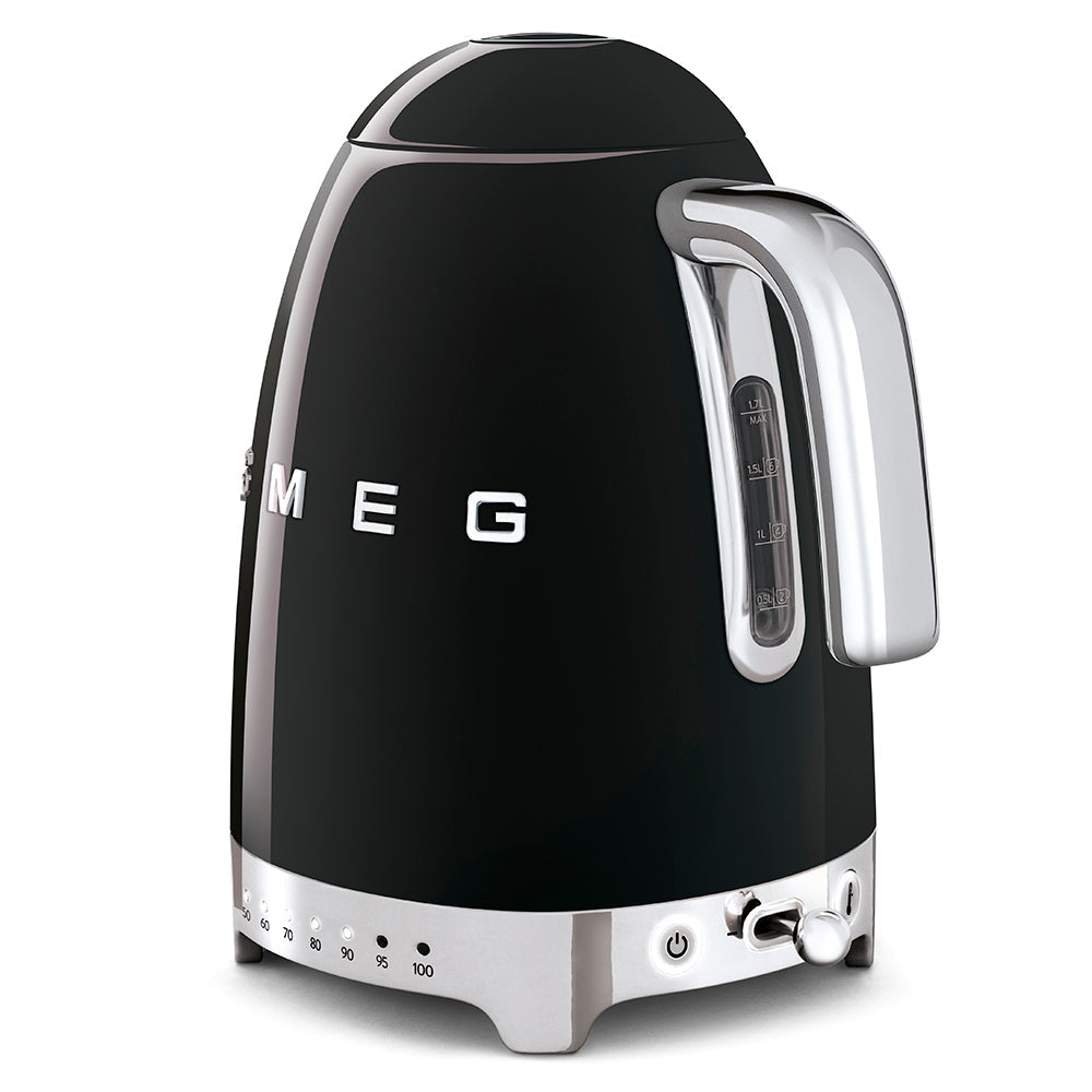 SMEG Variable Temperature Cordless Kettle [1.7L] - Black