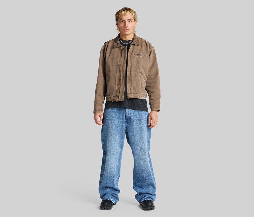 Epik Chill 23 Inch Jeans With Bottom Leg Opening Vintage 90s Medium Wash Denim For Casual Everyday Wear