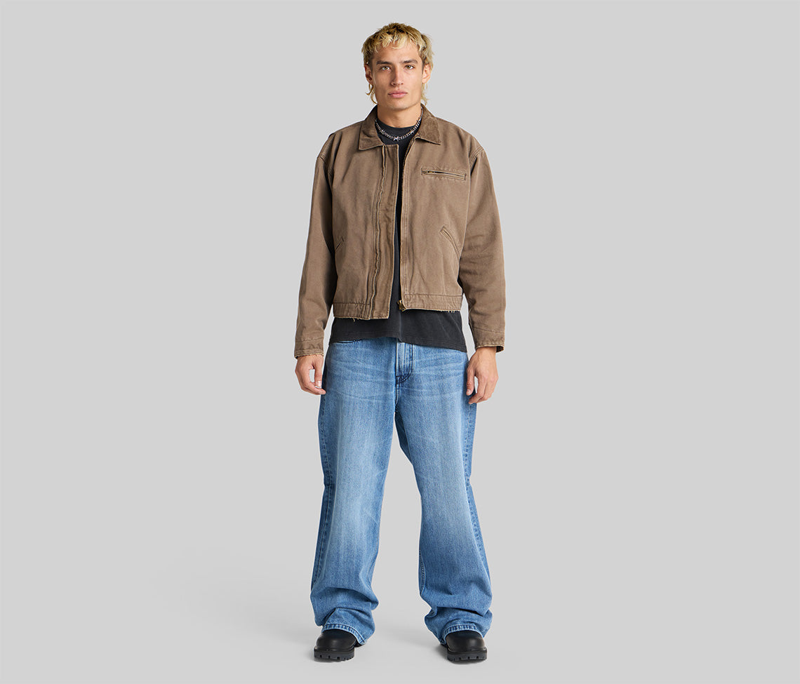 Epik Chill 23 Inch Jeans With Bottom Leg Opening Vintage 90s Medium Wash Denim For Casual Everyday Wear