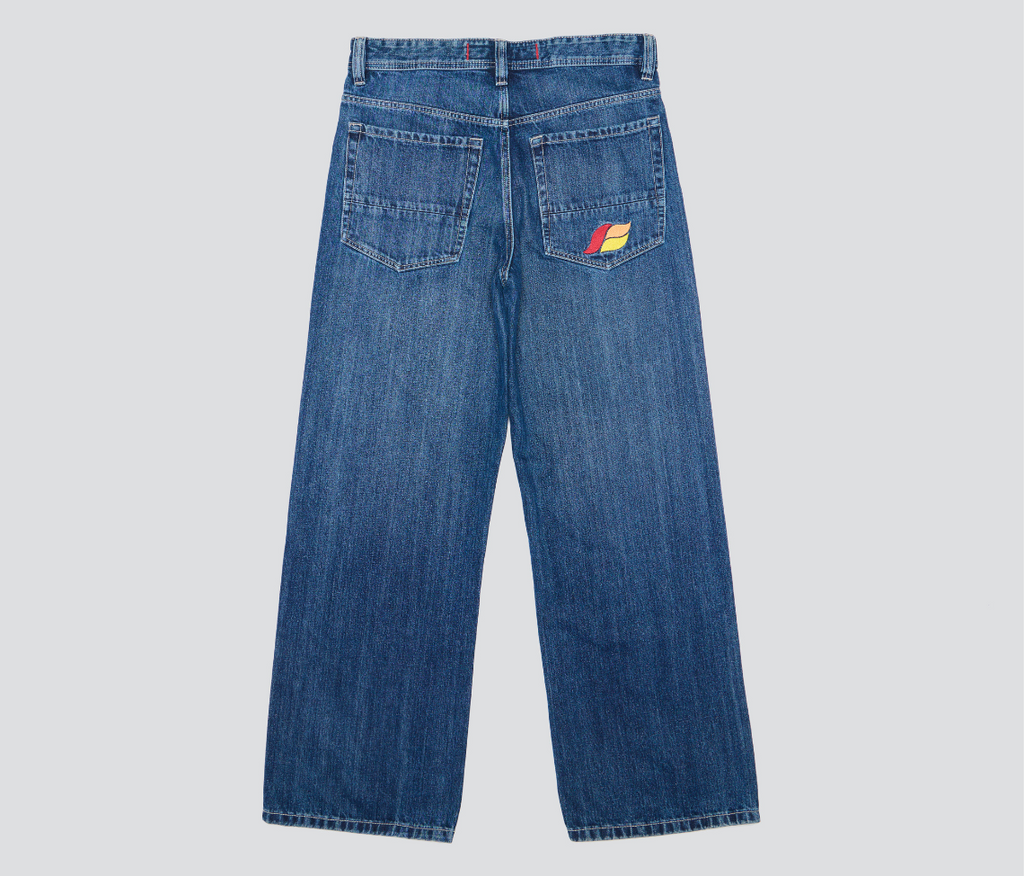 Epik Chill 23 Inch Azul Dark Wash Denim Jeans With Bottom Leg Opening For Comfortable Everyday Wear