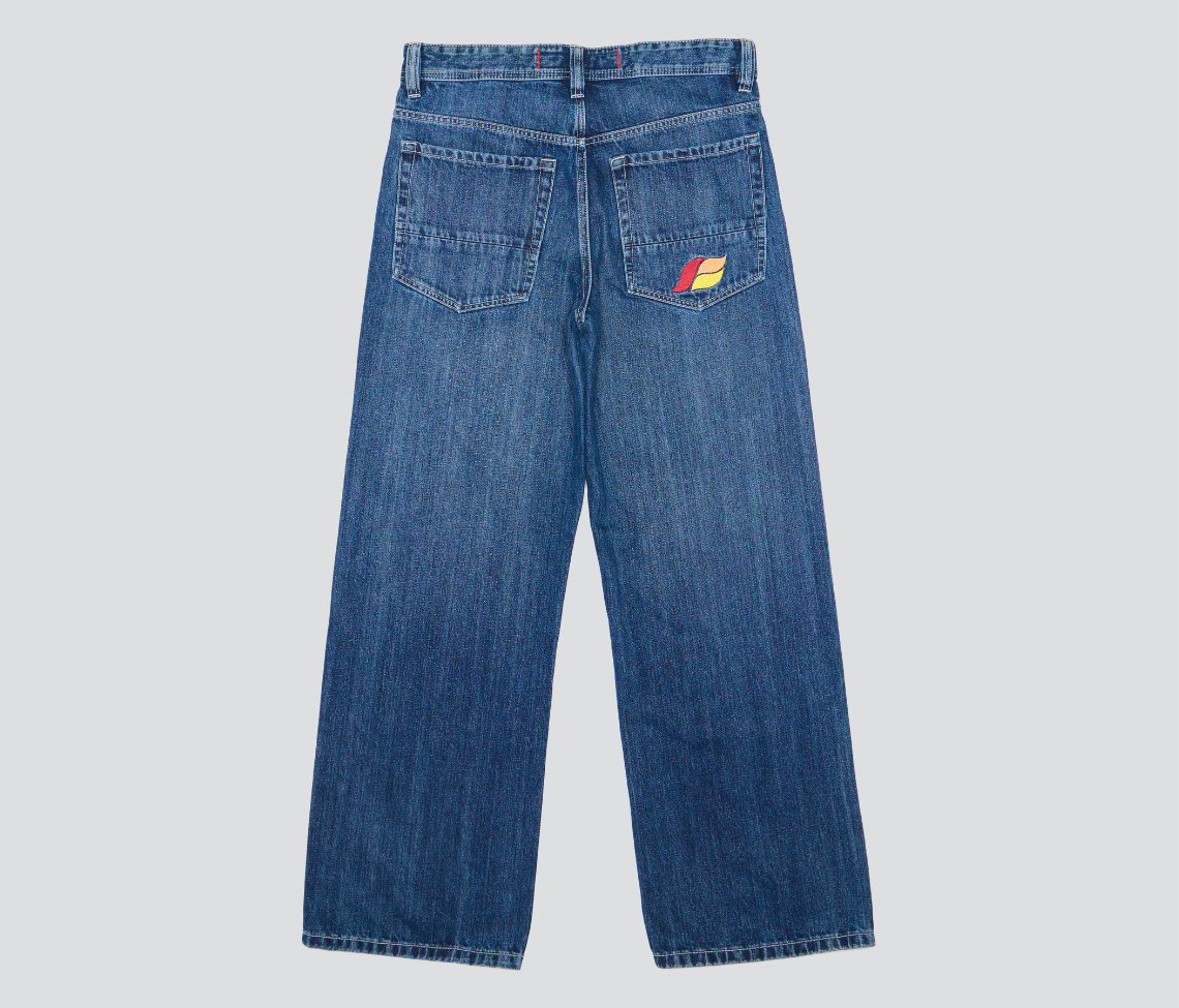 Epik Chill 23 Inch Azul Dark Wash Denim Jeans With Bottom Leg Opening For Comfortable Everyday Wear