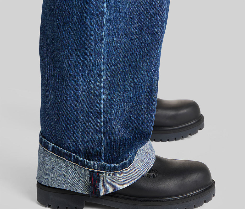 Epik Chill 23 Inch Azul Dark Wash Denim Jeans With Bottom Leg Opening For Comfortable Everyday Wear