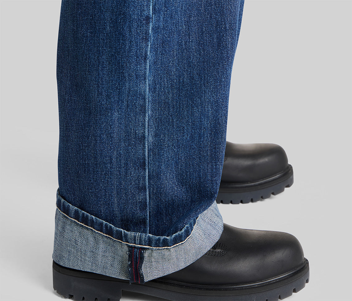 Epik Chill 23 Inch Azul Dark Wash Denim Jeans With Bottom Leg Opening For Comfortable Everyday Wear