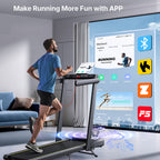 Toputure TP5 2 In 1 Folding Treadmill 12 Percent Incline Two Point Five HP Motor Bluetooth Speaker