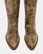 ALBANY BROWN DISTRESSED WIDE CALF