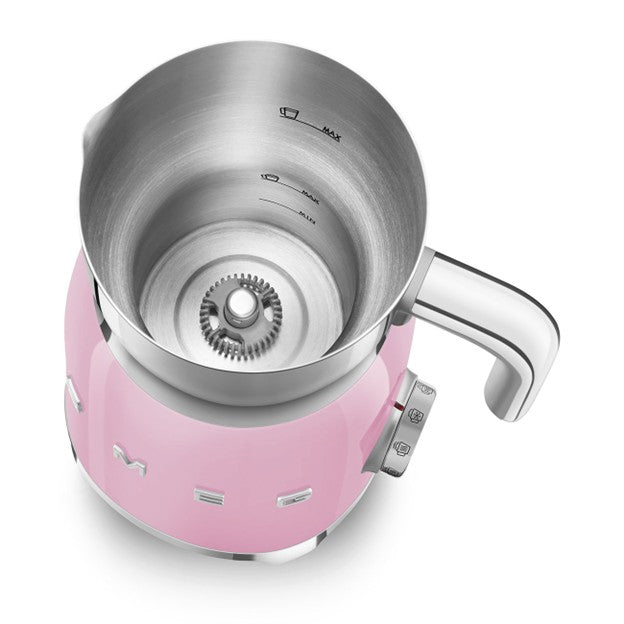 SMEG Electric Milk Frother - Pink