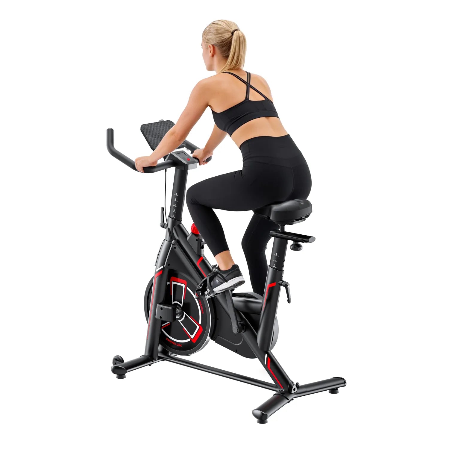 Toputure TEB1 Exercise Bike With 0 To 100 Percent Magnetic Resistance 15kg Flywheel Ultra Quiet Solid Triangle Frame