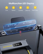 Toputure TP5 2 In 1 Folding Treadmill 12 Percent Incline Two Point Five HP Motor Bluetooth Speaker
