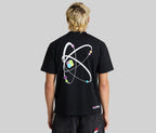Atomic Graphic Tee For Men Black Short Sleeve T Shirt Premium Cotton Everyday Casual Wear