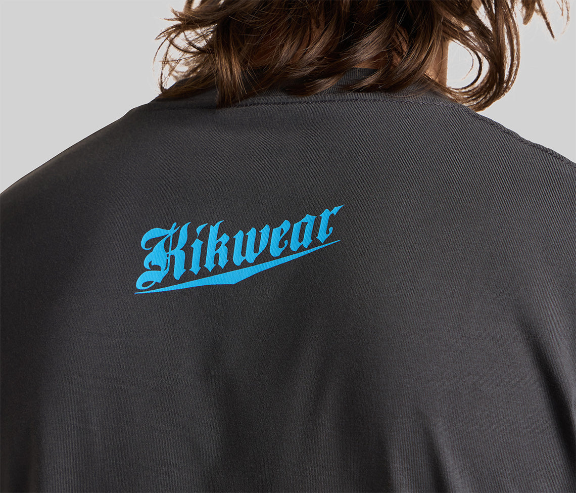 Kikwear Cuts Graphic Charcoal Tee Mens Basic Soft Cotton T Shirt Wardrobe Essential Everyday Wear