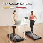 Toputure TP4 Foldable Incline Treadmill 9 Percent Incline 2.5 HP Motor Dual Display App Tracking