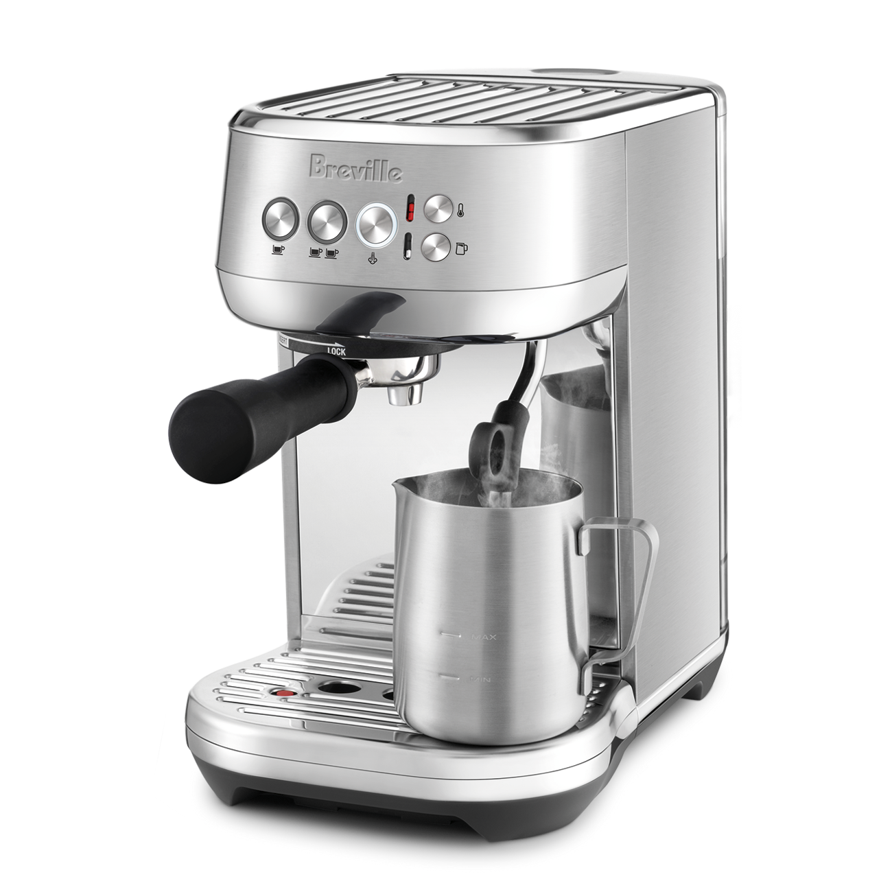 BREVILLE Bambino Plus Espresso Machine - Black Truffle