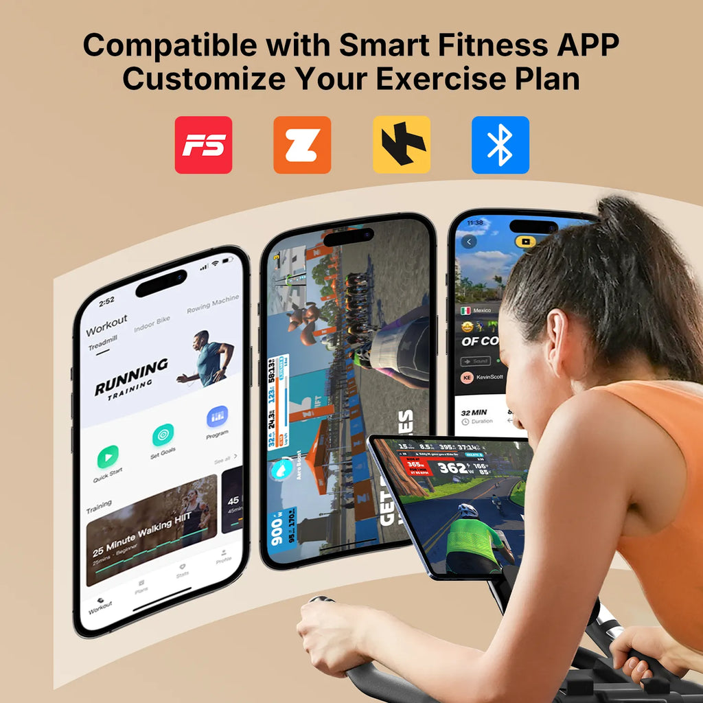 Toputure TEB3 Exercise Bike Ultra Quiet 15Kg Flywheel