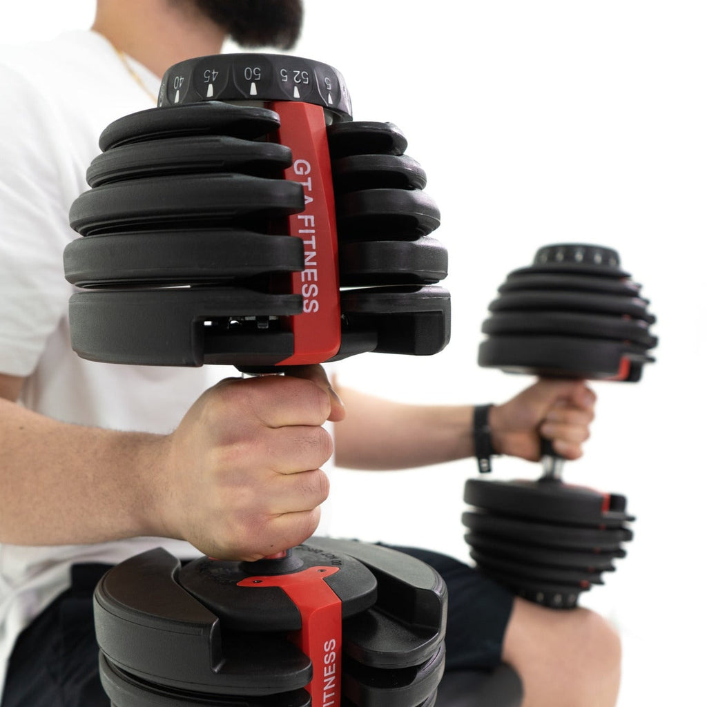 Adjustable Dumbbells (5-52.5lbs Set of 2)
