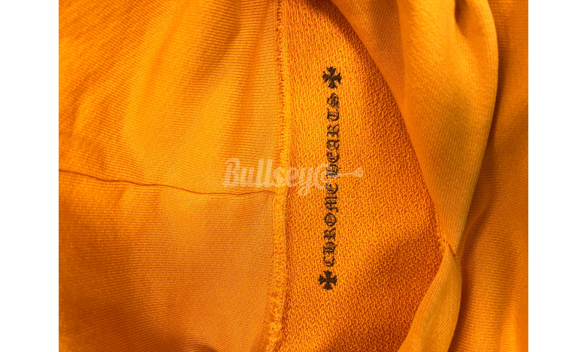 Chrome Hearts Script Logo Yellow Hoodie
