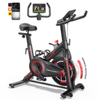 Toputure TEB1 Exercise Bike With 0 To 100 Percent Magnetic Resistance 15kg Flywheel Ultra Quiet Solid Triangle Frame