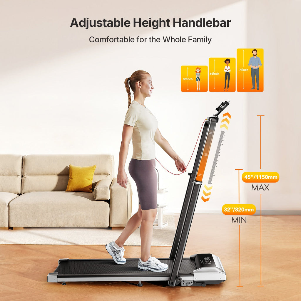 Toputure TP6 Portable Home Treadmill 12 Percent Incline