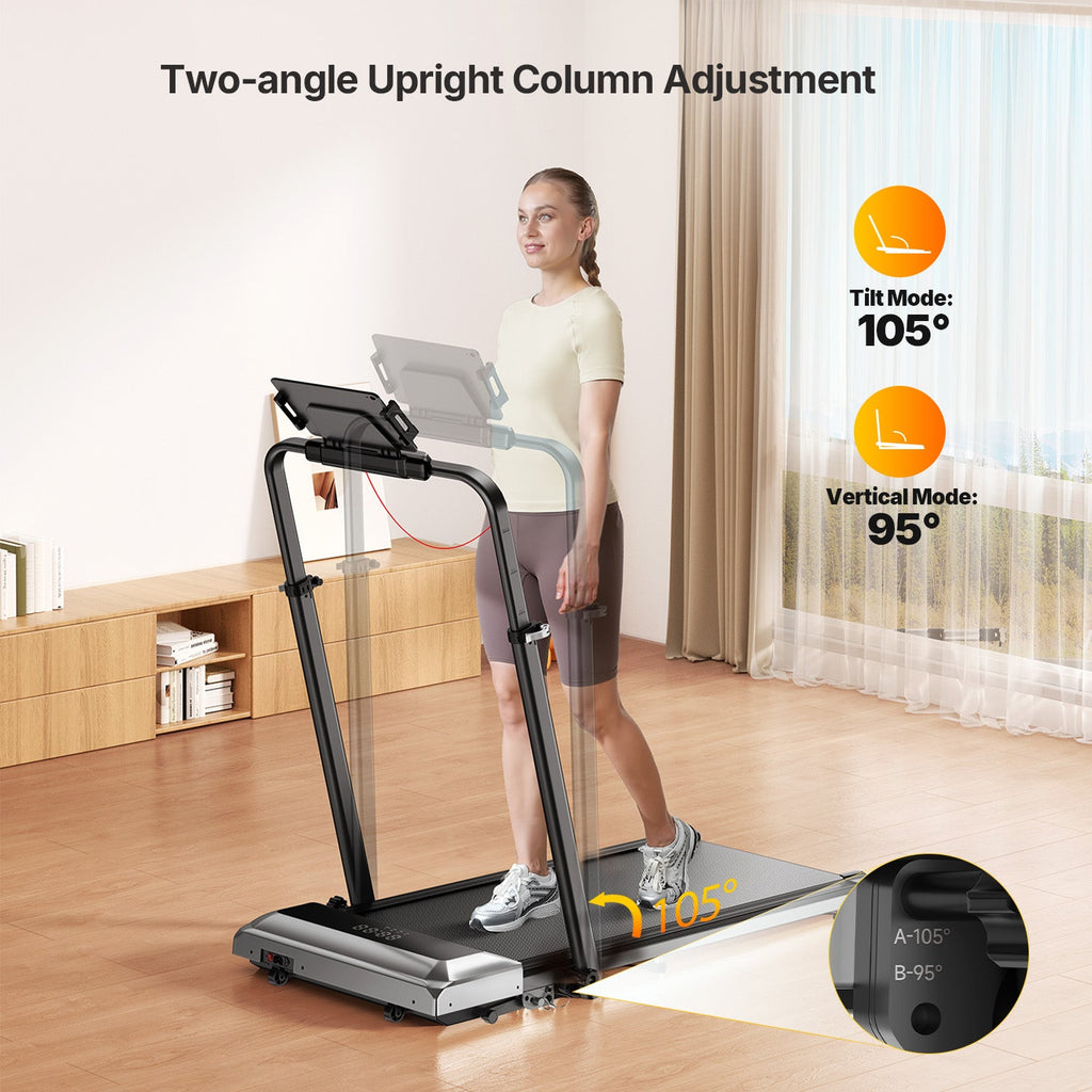 Toputure TP6 Portable Home Treadmill 12 Percent Incline