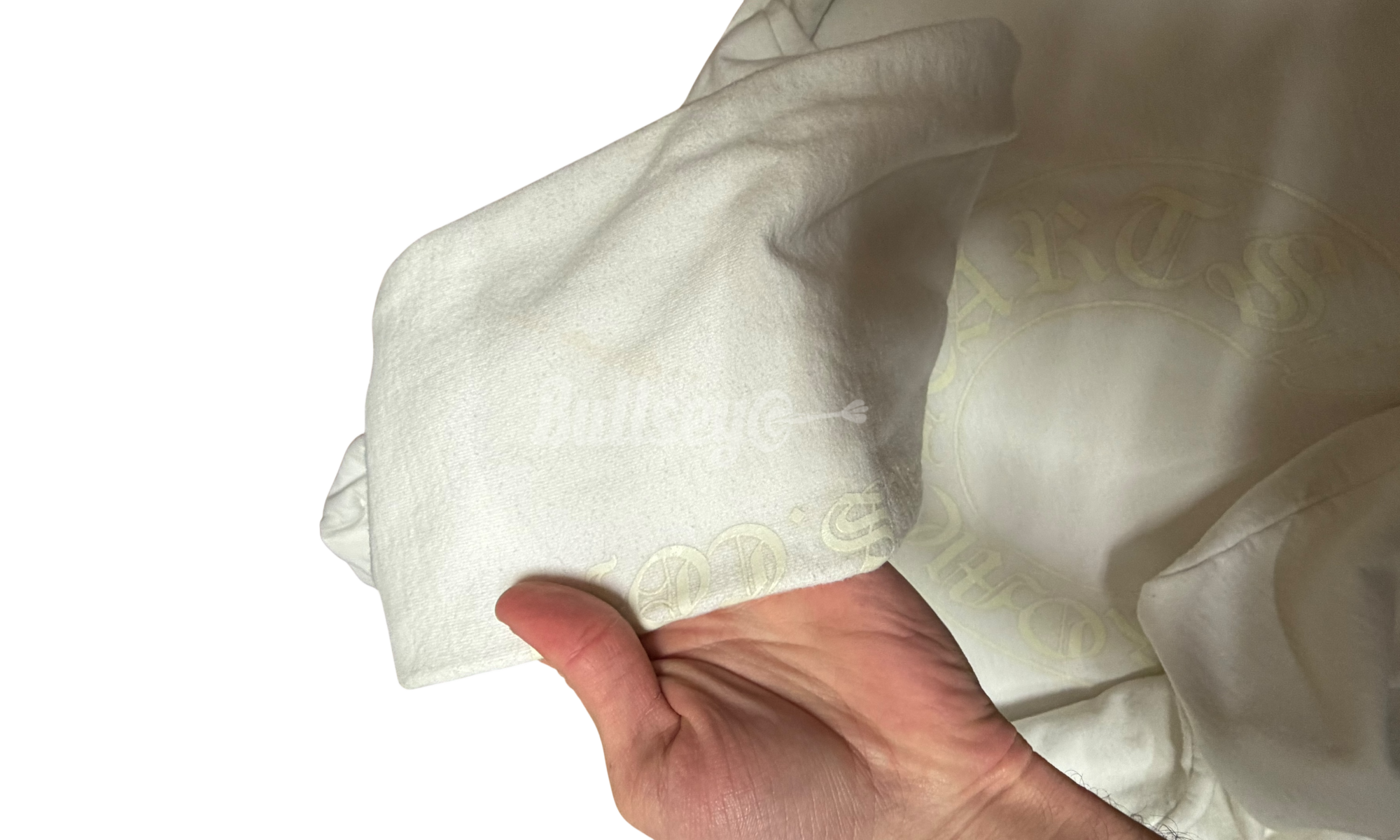 Chrome Hearts White Horseshoe Glow Hoodie (PreOwned)