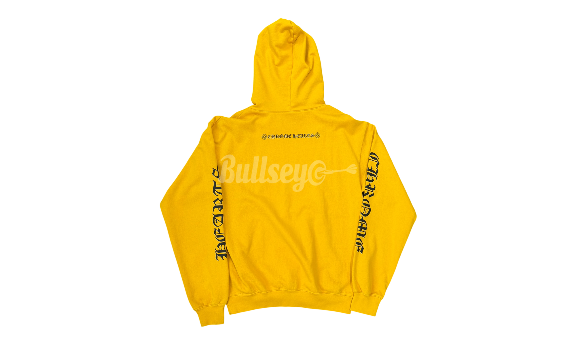 Chrome Hearts Script Logo Yellow Hoodie